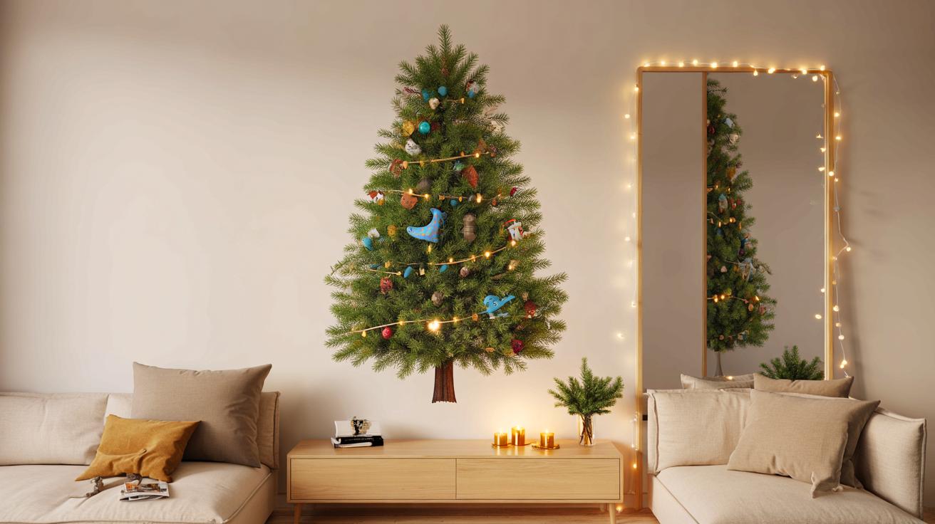 Noël chic en petit espace : ce sticker remplace le sapin XXL et change l&rsquo;ambiance du salon