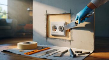 Prise électrique et placo abîmé : voici la méthode en 24 heures pour réparer localement sans refaire tout le mur, pas à pas et sans stress