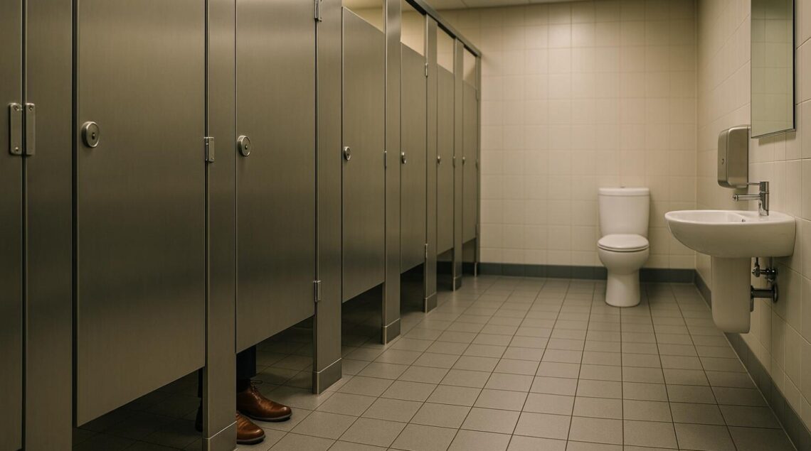 Toilettes publiques : pourquoi les portes ne touchent pas le sol (sécurité, odeurs, coûts)