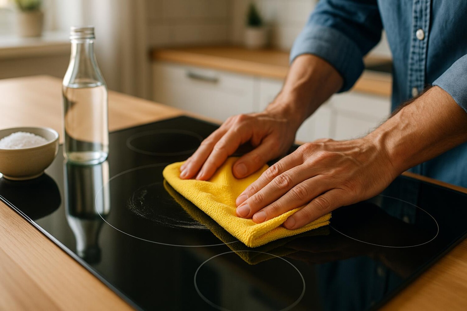 Plus besoin de vinaigre ni de bicarbonate, voici l&rsquo;astuce express pour des plaques de cuisson nickel en 10 min sans rayer