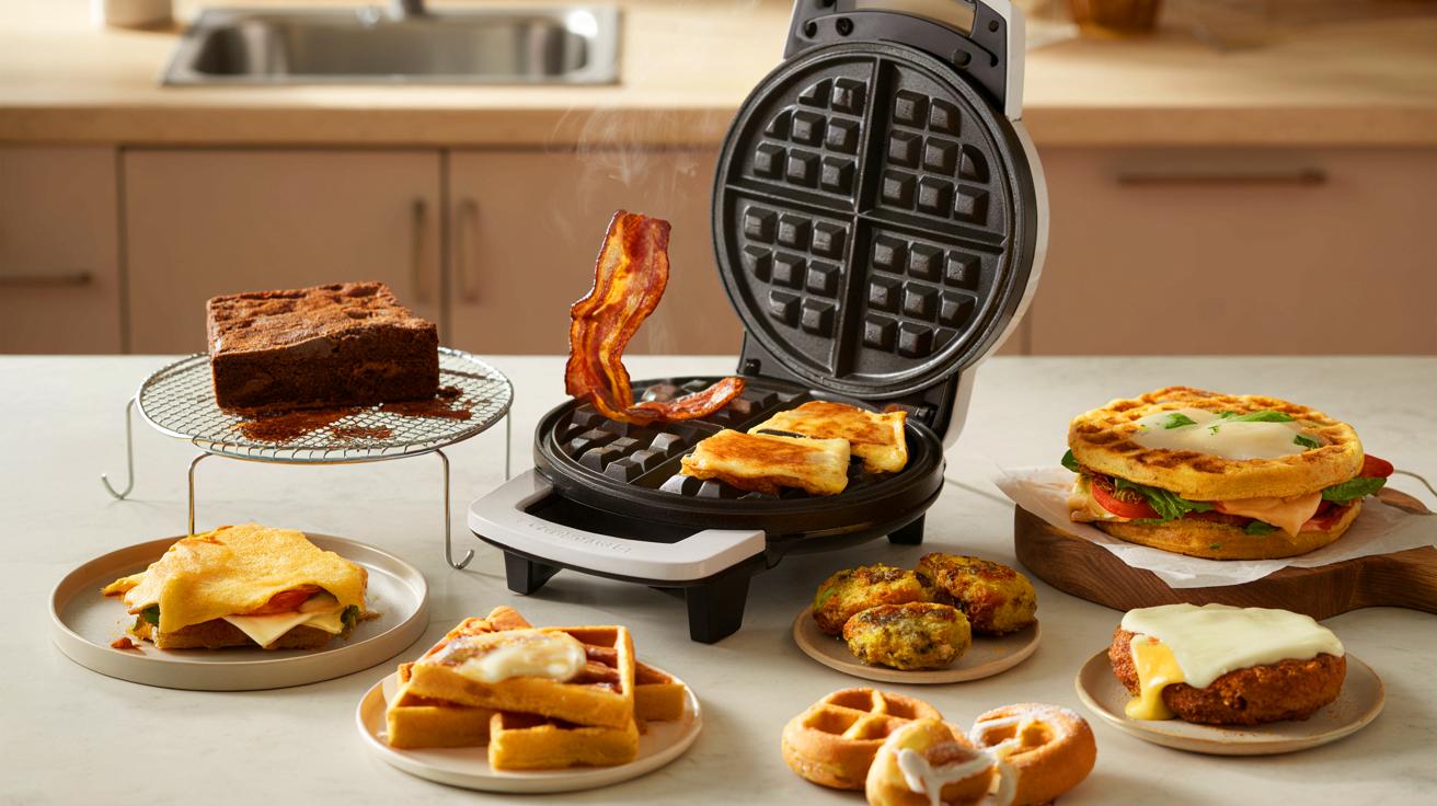 Voici 12 idées inattendues au gaufrier : ce petit appareil change vos repas, du bacon aux brownies, sans sortir la poêle