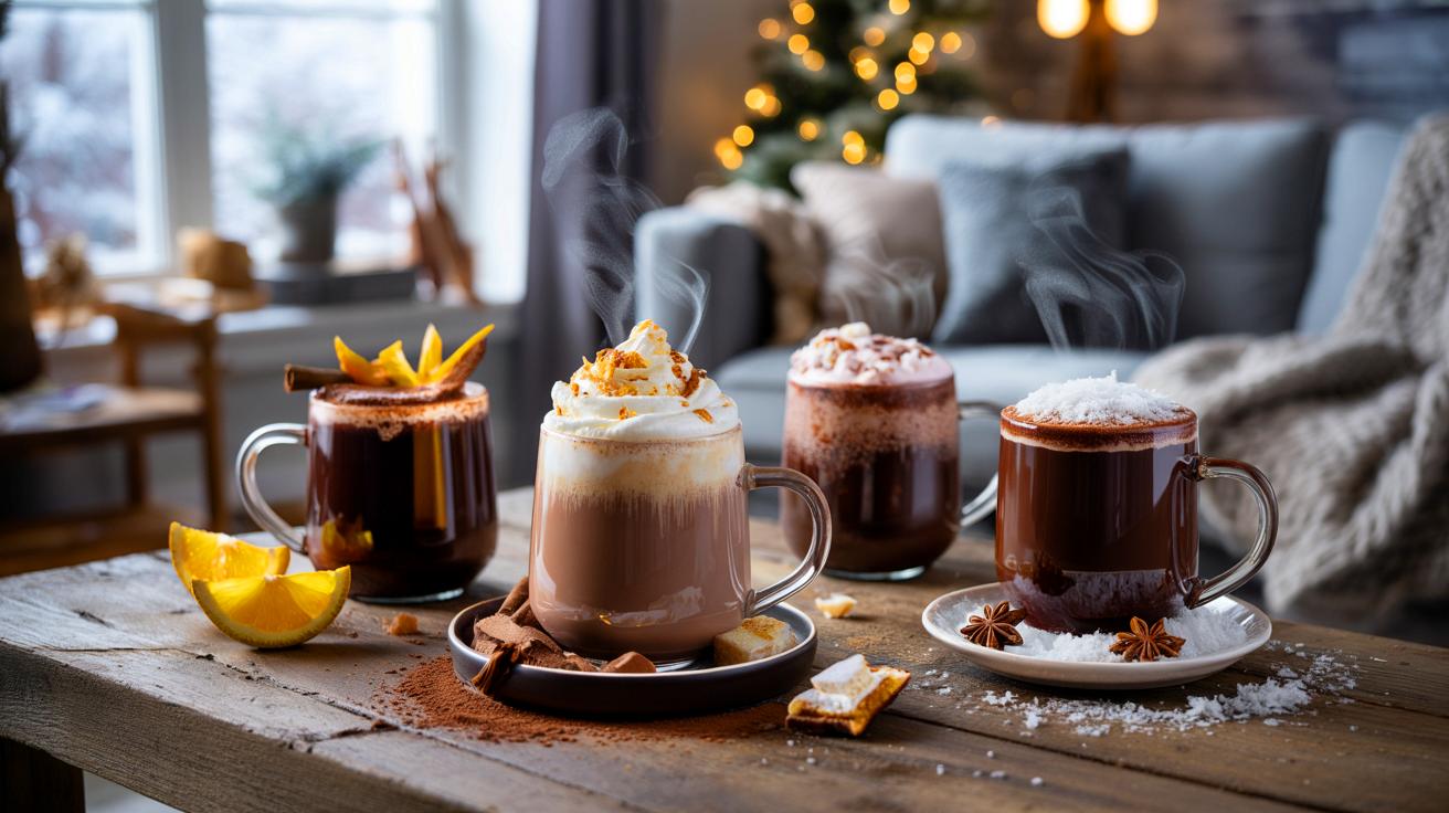 Voici 5 recettes de chocolat chaud, du moka express au Bounty coco, pour réchauffer les soirées d’hiver sans quitter le canapé