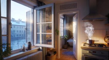 Voici comment 15 minutes d’aération et une VMC bien pensée réduisent l’humidité et retardent le chauffage