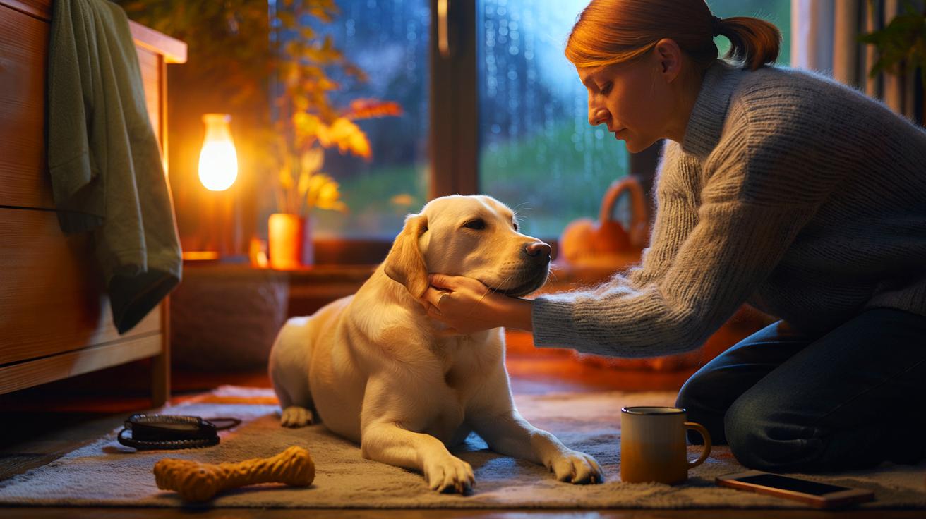 Voici comment apaiser son chien quand votre stress se transmet: 4 gestes simples et un rituel d&rsquo;automne à adopter en 2025