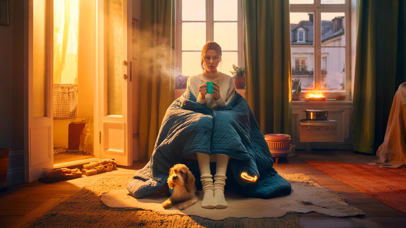 Voici comment elle vit sans chauffage depuis 3 ans : ce rituel et une couverture électrique qui changent tout