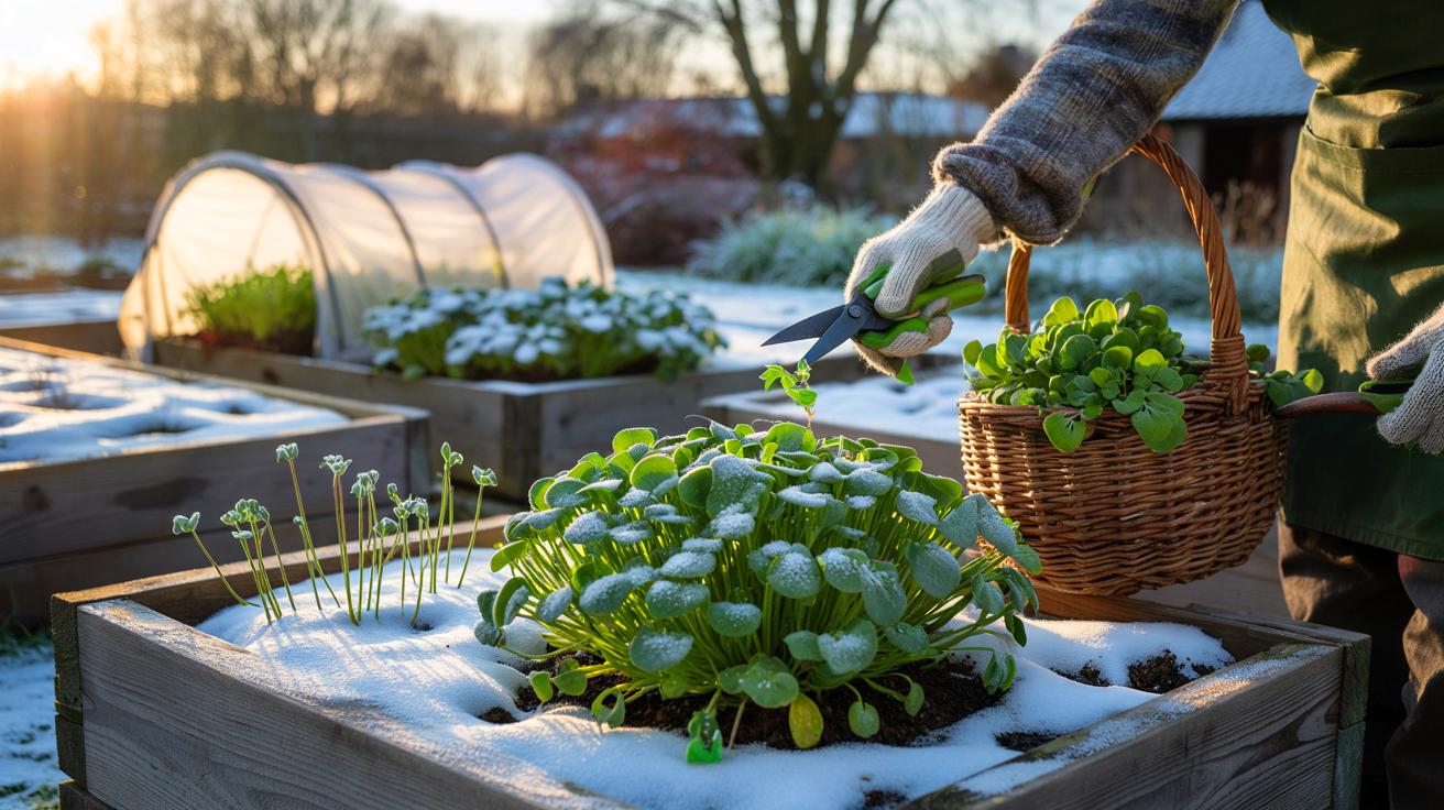 Voici la claytonia, la salade qui pousse sous 7 à 15 °c et relance le potager quand tout gèle, du semis d’octobre à la récolte de mars