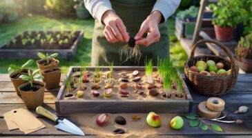 Voici la méthode 100 % gratuite pour obtenir des dizaines de porte-greffes fruitiers à partir de noyaux, pas besoin de jardinerie