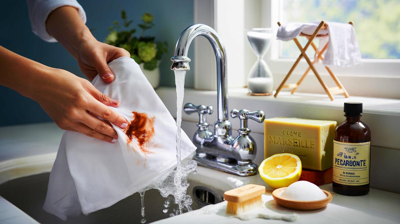 Voici la méthode simple contre les taches de sang: eau froide, savon de Marseille et 30 minutes suffisent pour sauver le linge