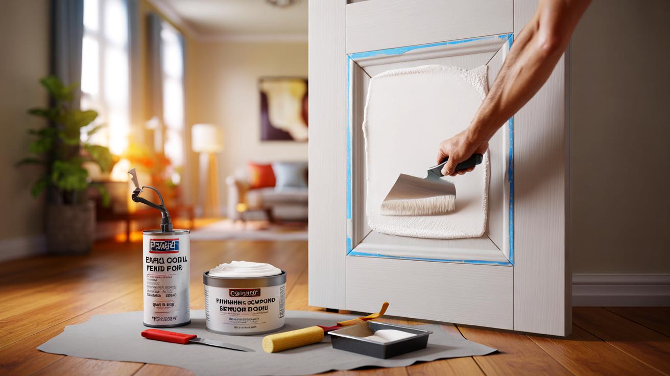 Voici la technique à 2 produits pour reboucher un trou dans une porte en 30 à 60 minutes, sans laisser de trace