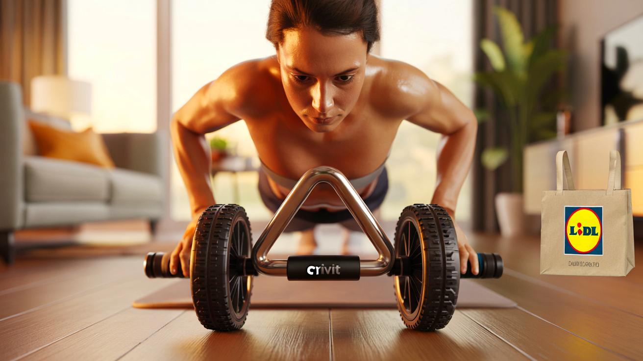 Voici l’accessoire Lidl à 16,99 € qui cible la graisse abdominale : la roue Crivit promet un ventre plat depuis le salon