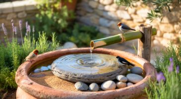 Voici l’astuce de grand-mère qui attire les oiseaux au jardin : un bassin sonore avec 6 matériaux récupérés, testé en provence
