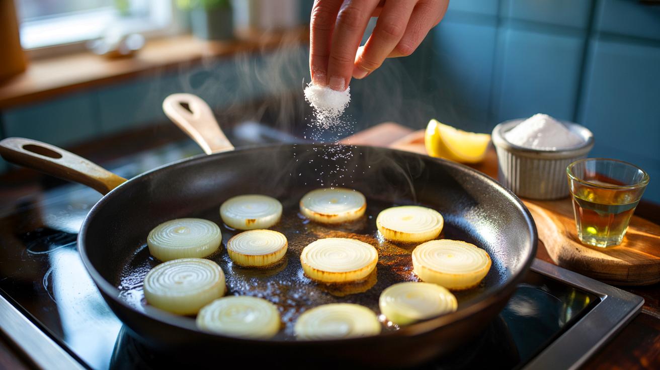 Voici le geste méconnu pour des oignons ultra fondants : à la poêle, la différence est flagrante