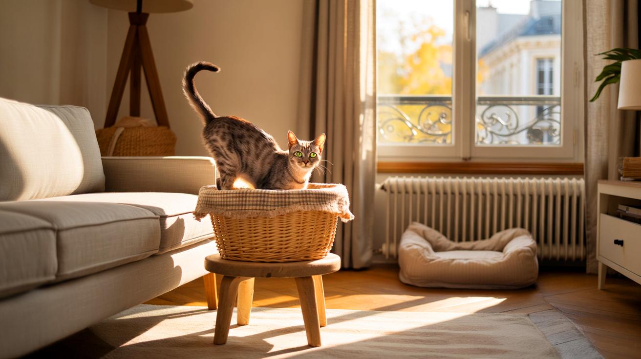 Voici le détail souvent négligé qui fait enfin adopter le panier à votre chat: 3 lieux à tester chez vous cet automne 2025