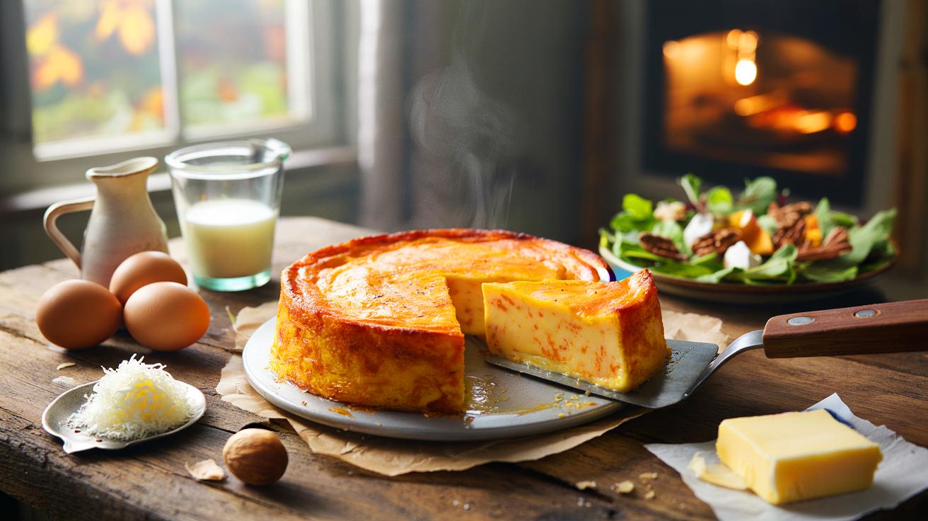 Voici le flan salé à la carotte, 3 œufs et 35 minutes à 180 °C: la recette douce qui rassemble quand octobre refroidit les fenêtres