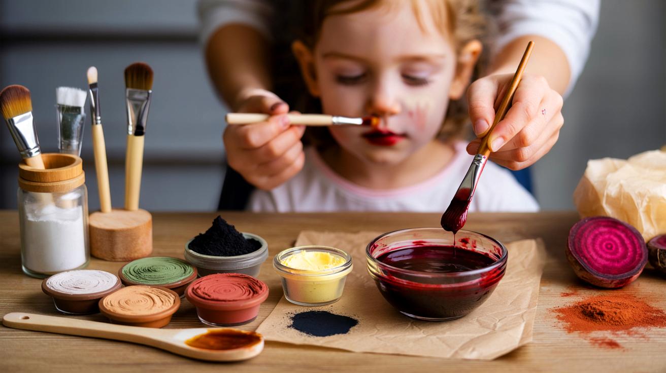 Voici le maquillage d’Halloween sans chimie: trois ingrédients, un faux sang vegan et une routine zéro déchet pour toute la famille