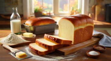 Voici le pain de mie maison sans machine, 500 g de farine et 25 cl de lait pour un moelleux qui fait oublier le rayon industriel