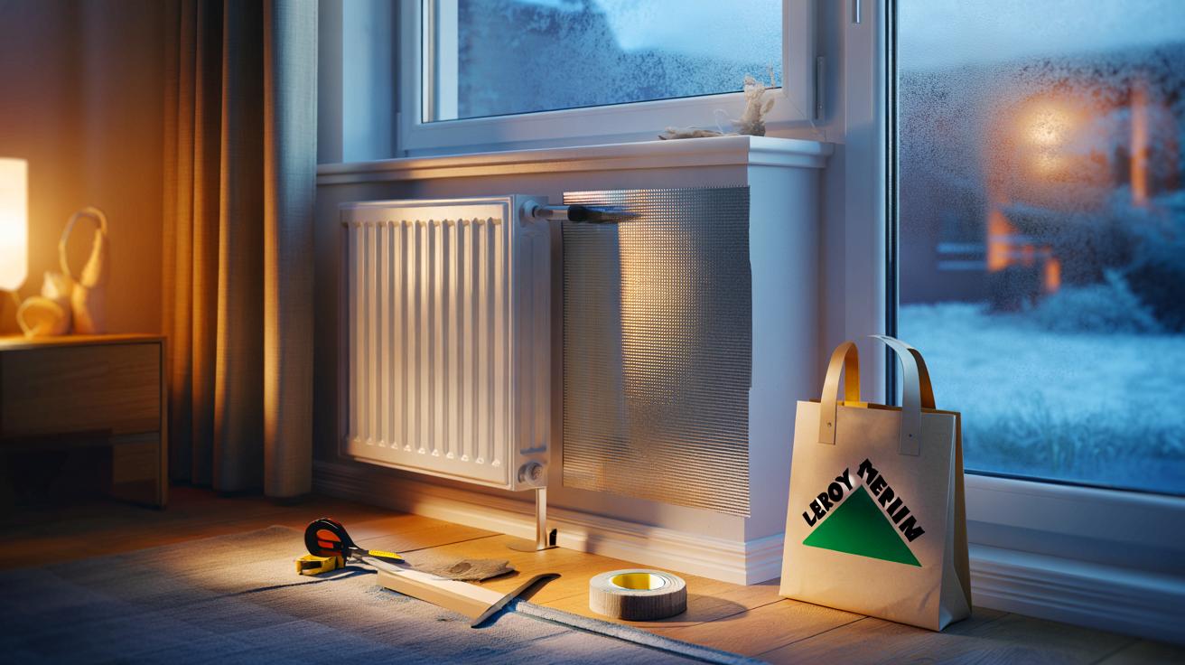 Voici le réflecteur de chaleur à 9,90 € chez Leroy Merlin qui promet jusqu’à 10 % d’économies sans travaux