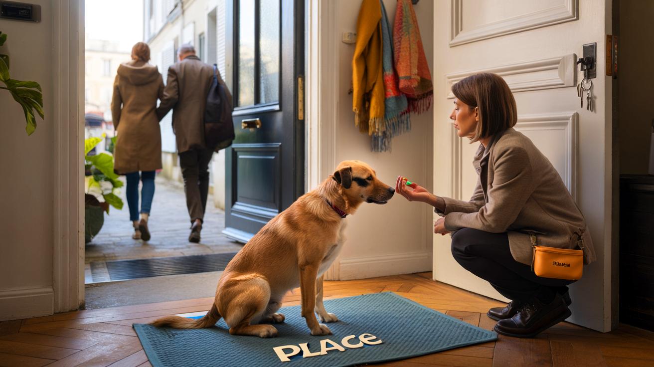 Voici le rituel en 3 piliers pour apprendre à votre chien à accueillir les invités sans stress, même quand la sonnette retentit