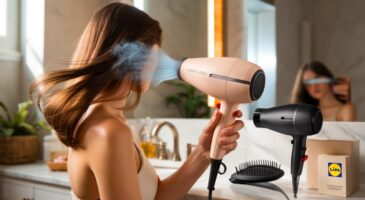Voici le sèche-cheveux ionique Lidl à environ 12 €: 2 200 W, trois températures et un effet plus lisse qui intrigue les coiffeurs
