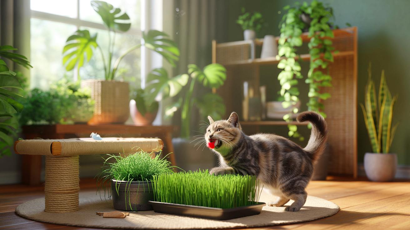 Votre chat grignote vos plantes d’intérieur ? voici comment le détourner des monstera et ficus avec des alternatives sûres et faciles