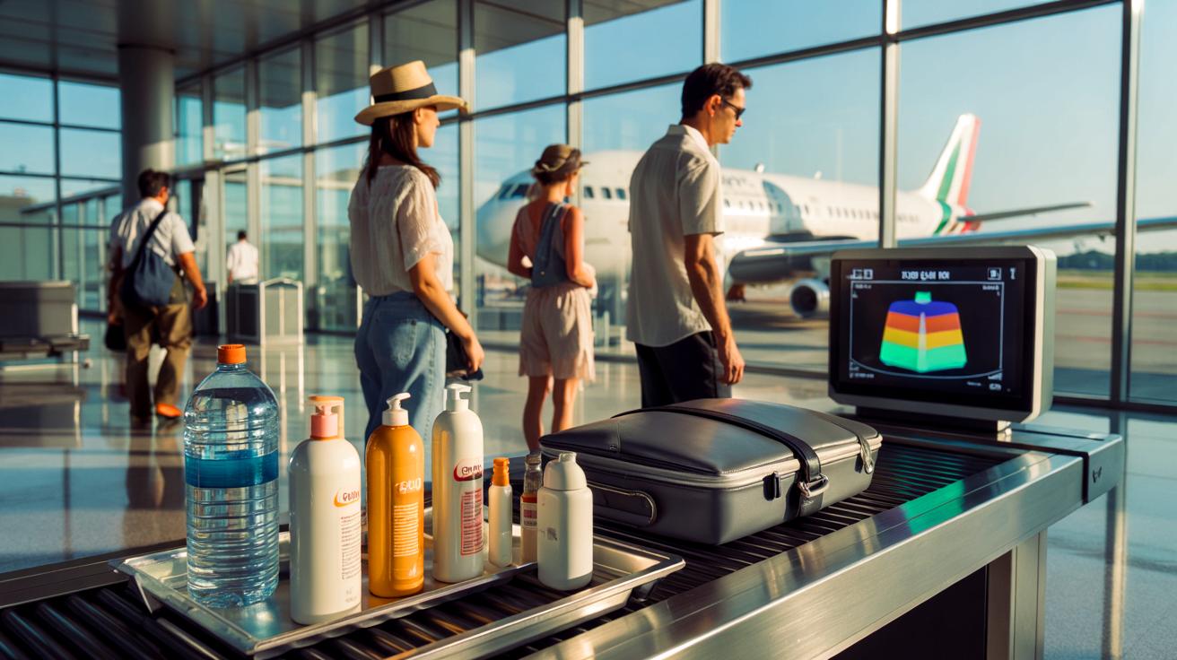 Avion, été 2025 en italie, fin de la limite des 100 ml et jusqu’à deux litres autorisés en cabine, voici ce que ça change