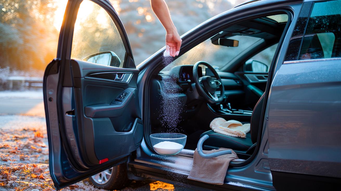 Ce bicarbonate de soude dans la voiture: l’astuce gratuite qui efface les mauvaises odeurs et ravive l’habitacle avant l’hiver 2025