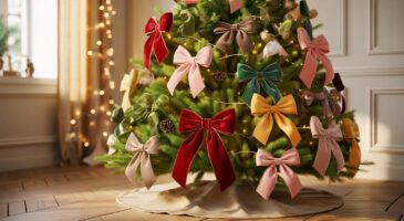 Ce bowcore vu chez Maisons du Monde en décembre 2025 s&rsquo;invite sur le sapin de Noël et change l&rsquo;ambiance en un détail