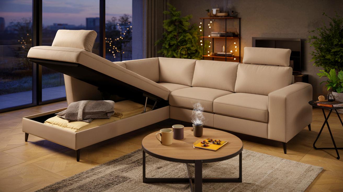 Ce canapé d’angle Conforama attire toutes les envies et un détail pratique fait la différence au salon