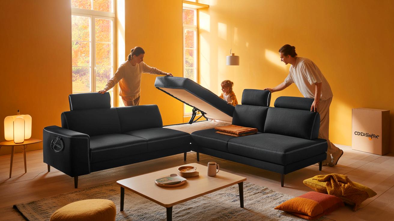 Ce canapé d’angle réversible convertible 4/5 places à 699 € chez Cdiscount intrigue les familles cet automne 2025, voici pourquoi il fait parler