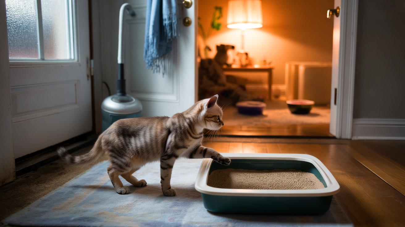 Ce chat qui rechigne à utiliser sa litière en novembre 2025, voici le détail à corriger pour éviter les accidents