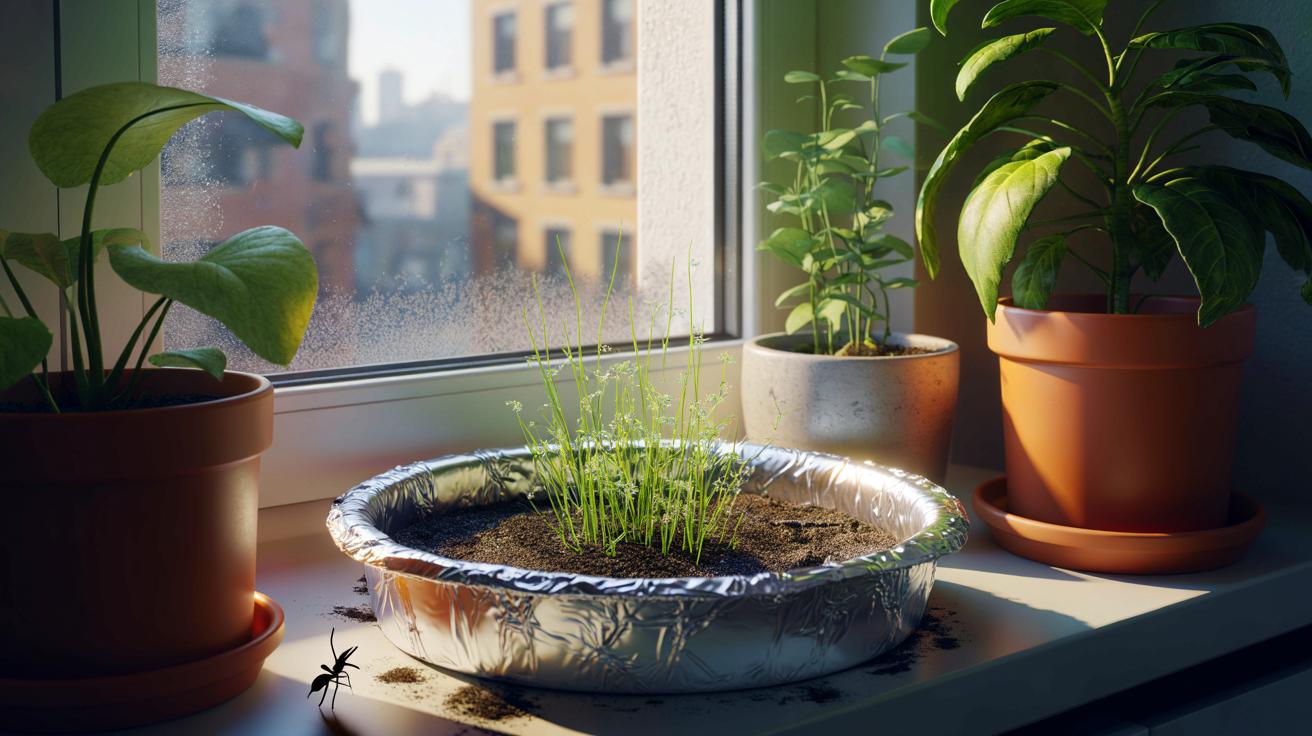 Ce geste avec du papier aluminium sur les pots de fleurs intrigue en hiver 2025, voici pourquoi il séduit les urbains