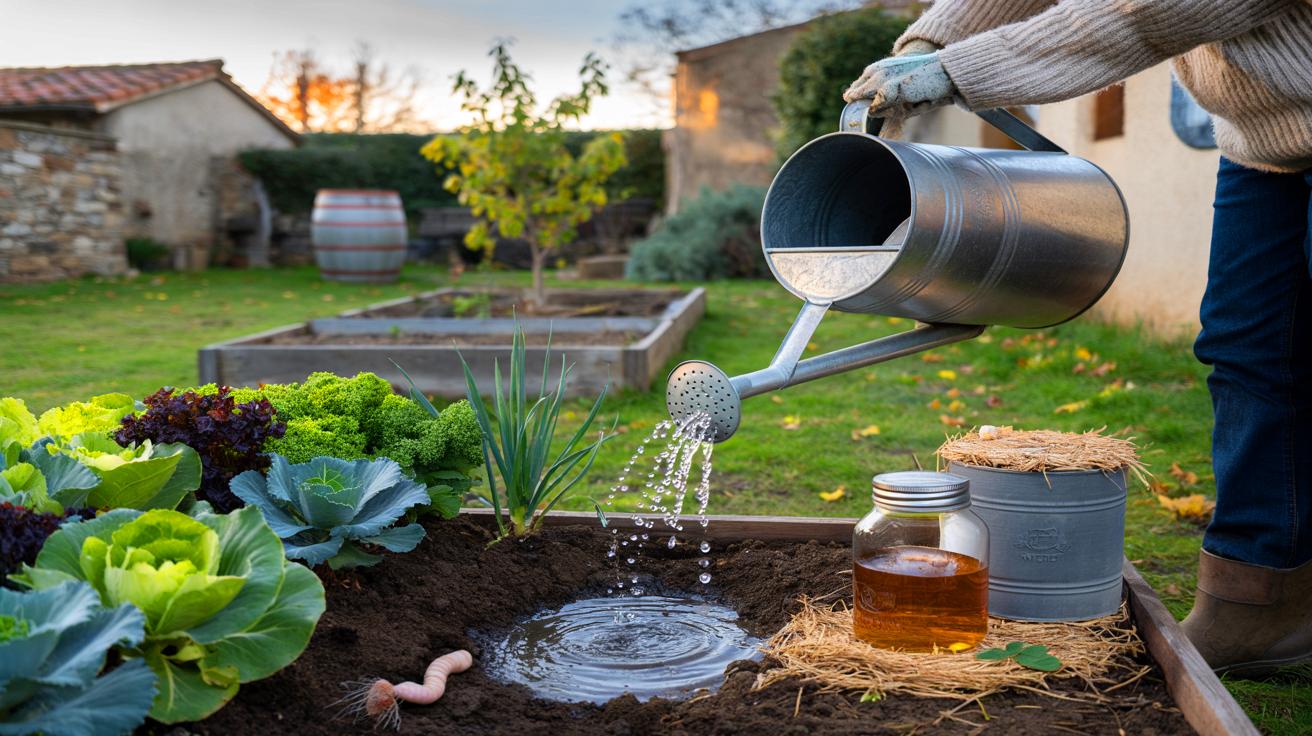 Ce geste tabou qui enrichit le potager en novembre 2025, validé par des chiffres simples, pourrait changer votre manière d’arroser