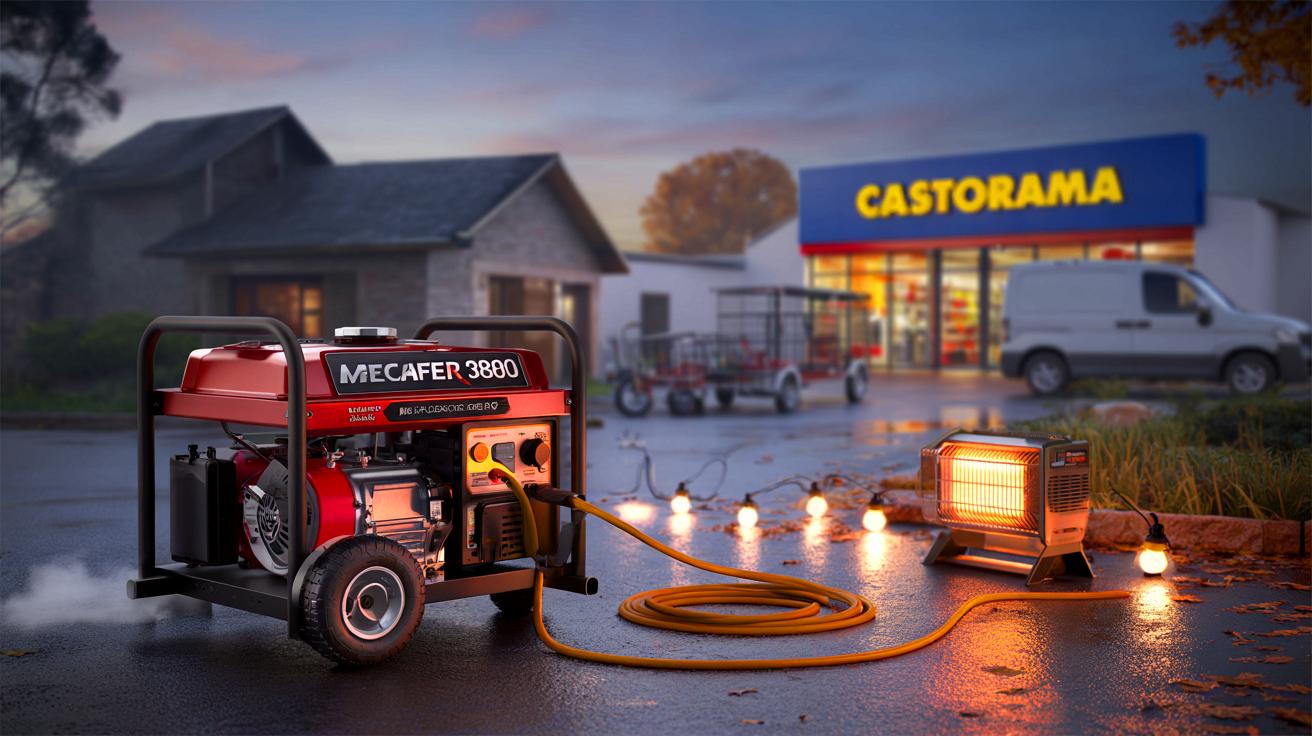 Ce groupe électrogène 3000 w à 459 € chez Castorama intrigue en novembre 2025, voici ce que cache l&rsquo;offre Mecafer MF3800