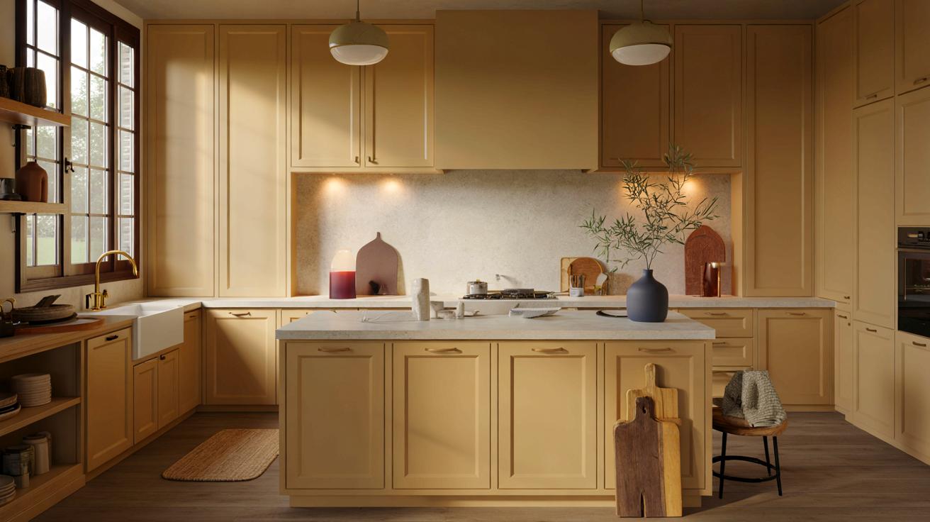 Ce khaki va remplacer le vert sauge dans nos cuisines en 2026, voici pourquoi les pros y croient