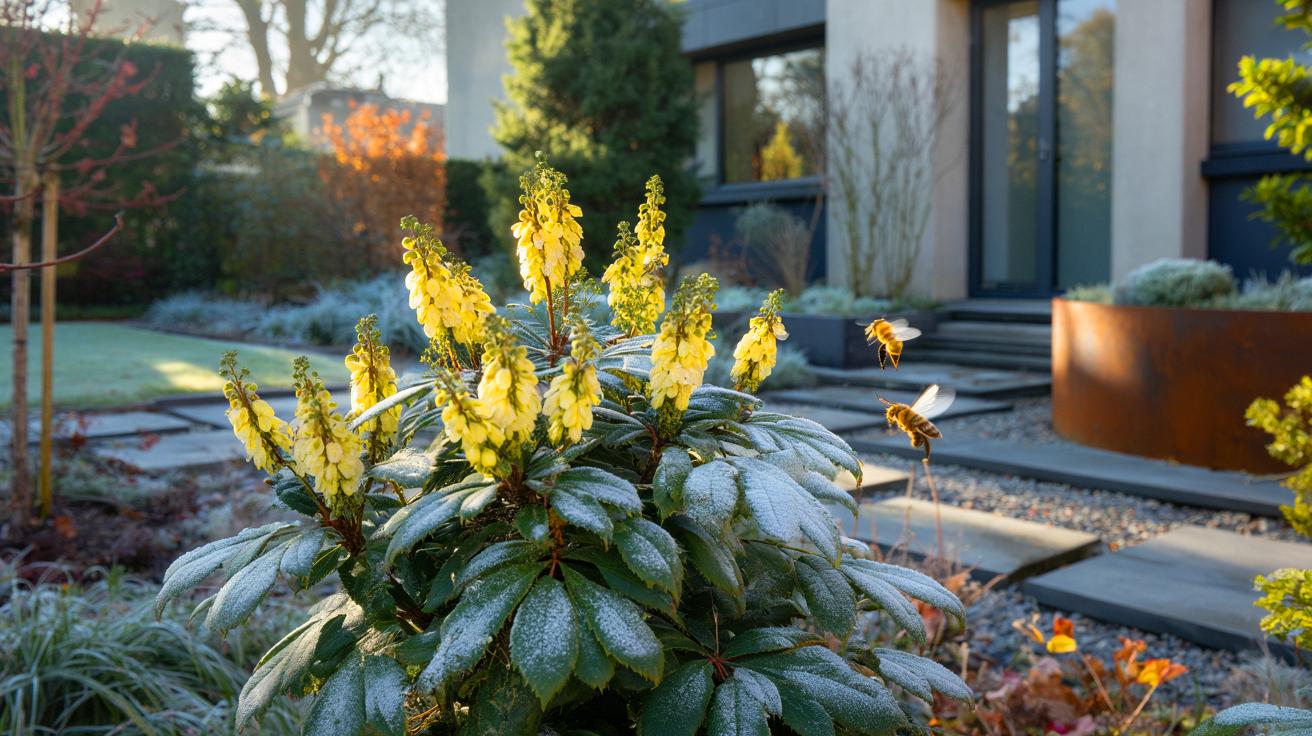 Ce mahonia aux fleurs dorées revient en force en novembre 2025, voici l’arbuste d’hiver qui change l’allure du jardin