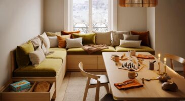 Ce meuble convivial s&rsquo;impose à table en 2026 : la banquette séduit les foyers français et bouscule la salle à manger d&rsquo;hiver
