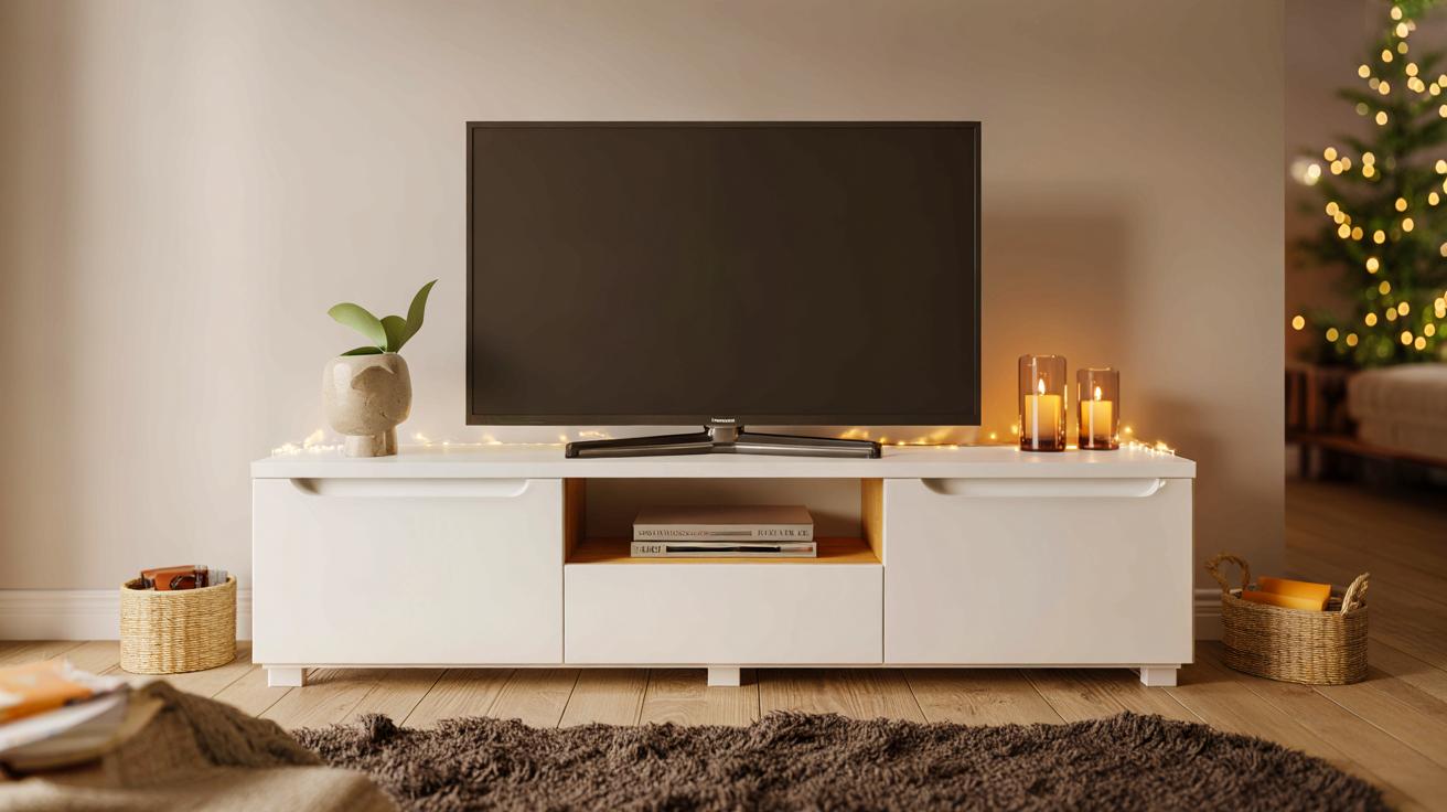 Ce meuble TV Ontario chez Conforama à -42 % en novembre 2025 passe à 129,99 €, et un détail séduit les fans déco