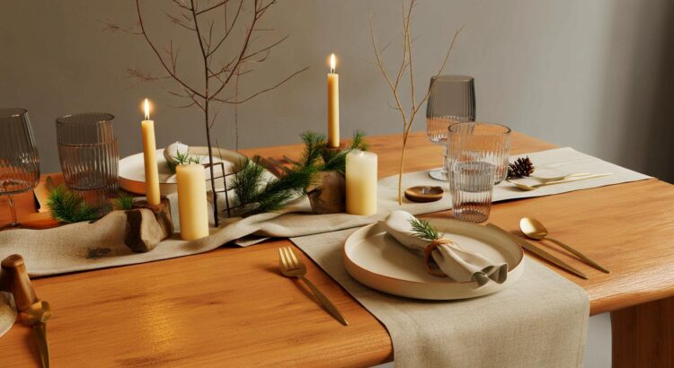 Ce Noël 2025, la technique japonaise des stylistes pour une table de fête sans nappe intrigue et séduit, voici comment l’adopter chez soi