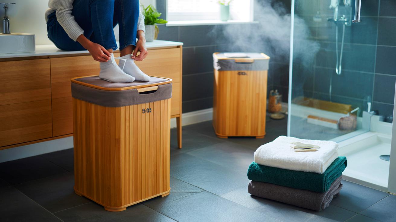 Ce panier à linge Lidl de 55 litres fait aussi tabouret avec un prix qui change tout pour l&rsquo;hiver 2025