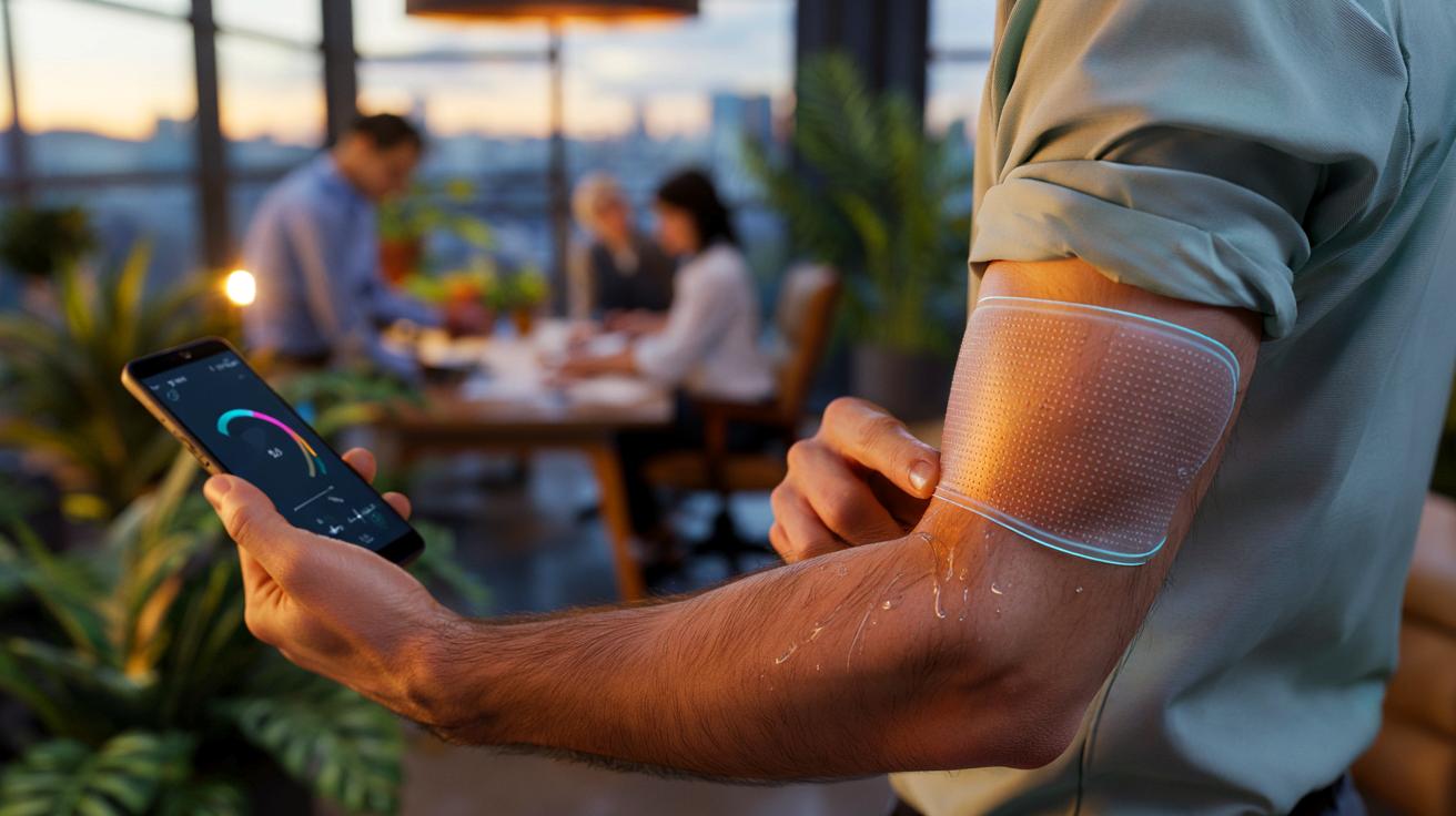 Ce patch qui lit le stress dans la sueur fascine les entreprises en novembre 2025 et promet un bureau plus apaisé