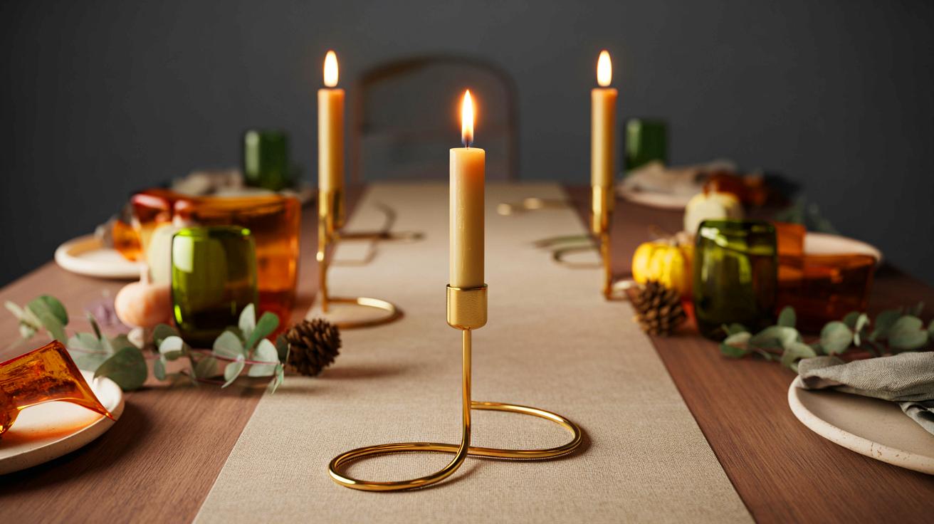 Ce pin pour bougie doré à 5 euros chez Alinéa en octobre 2025 change l&rsquo;ambiance d&rsquo;une table en un geste