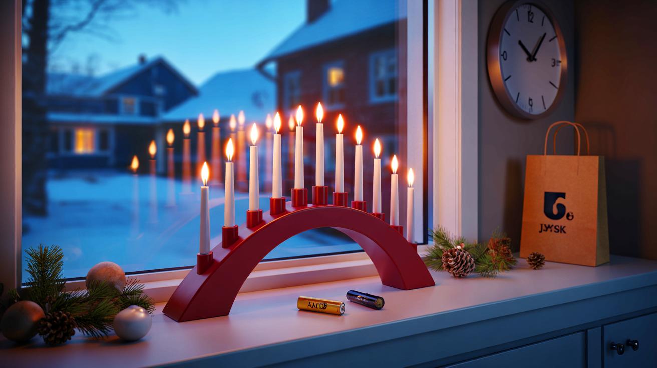 Ce pont de bougies JYSK à 4 euros en novembre 2025 fait entrer noël chez vous sans effort, et l&rsquo;offre cache un détail rassurant