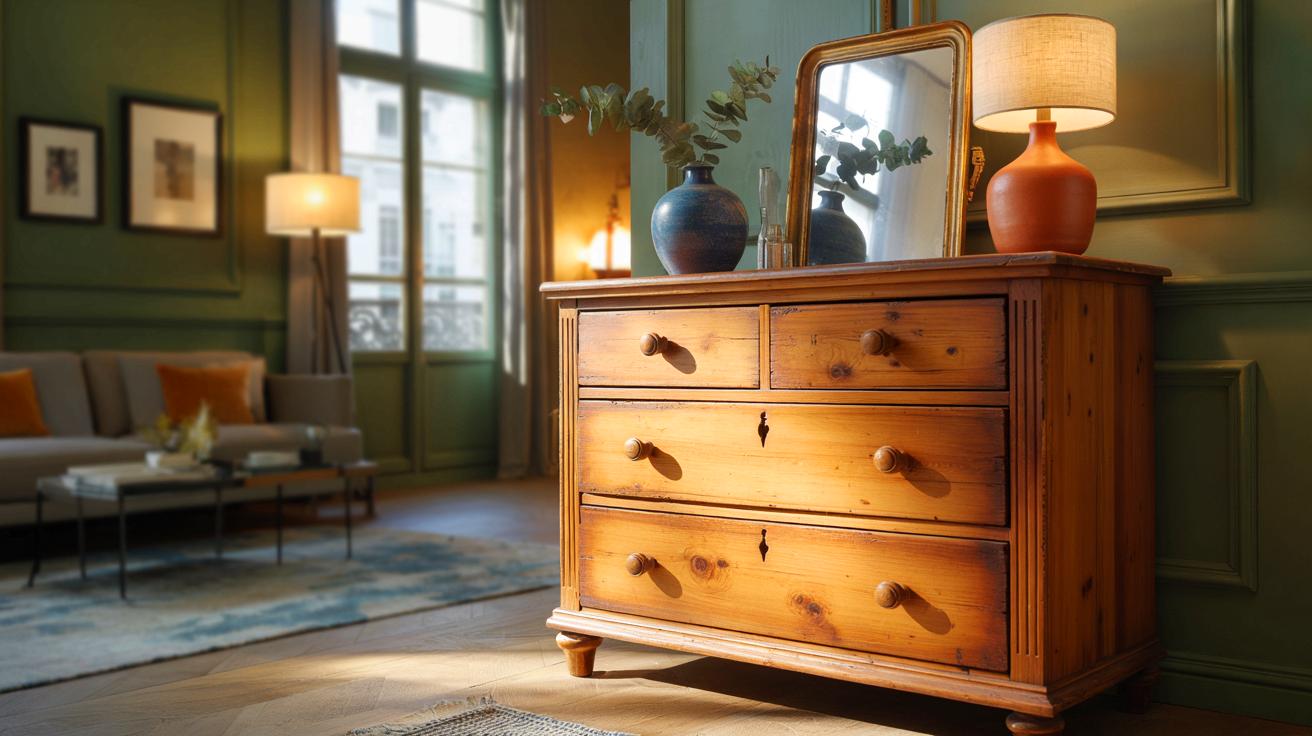 Ce retour des commodes anglaises en pin affole les intérieurs en 2025, et voici pourquoi elles valent jusqu’à 1 800 euros