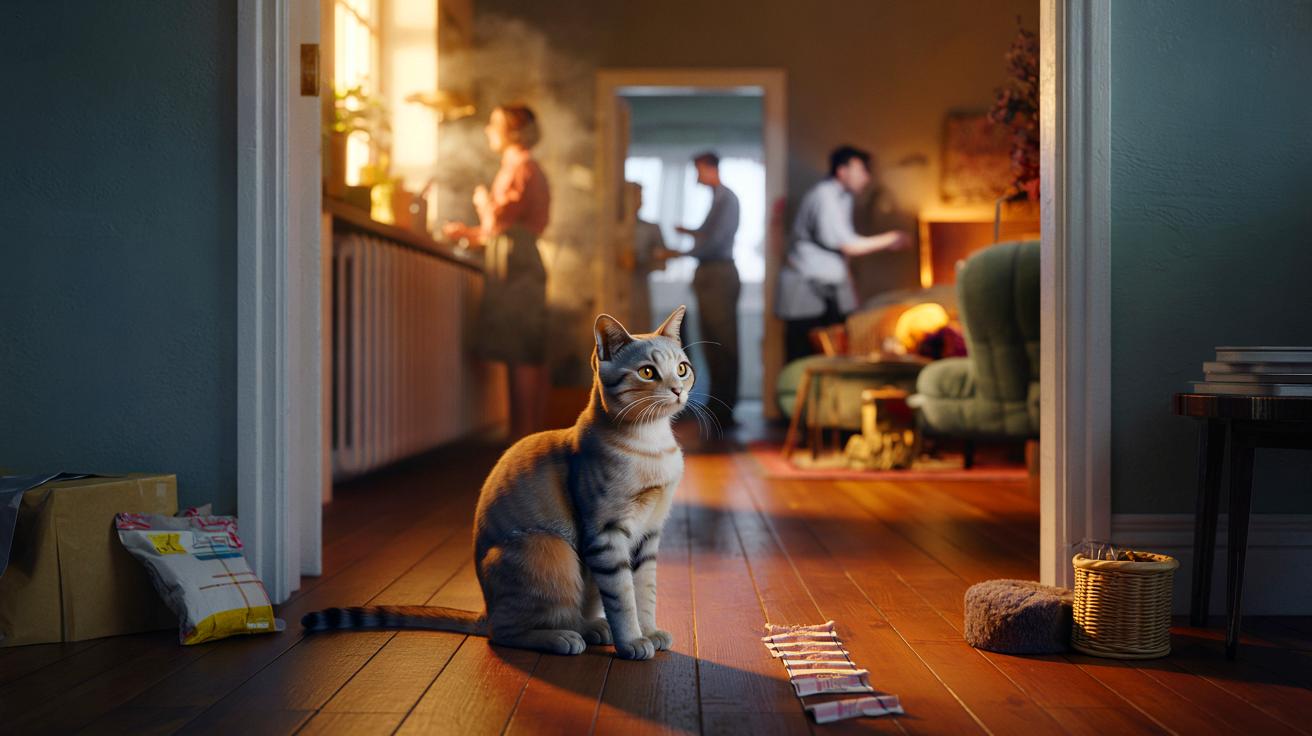 Ce rituel chez les chats à l&rsquo;automne 2025 intrigue les vétérinaires : pourquoi il observe sans bouger depuis le couloir