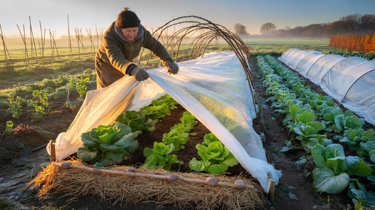 Ce secret de maraîcher en novembre 2025 pour protéger les légumes du gel sans serre et sauver un potager entier tout l&rsquo;hiver