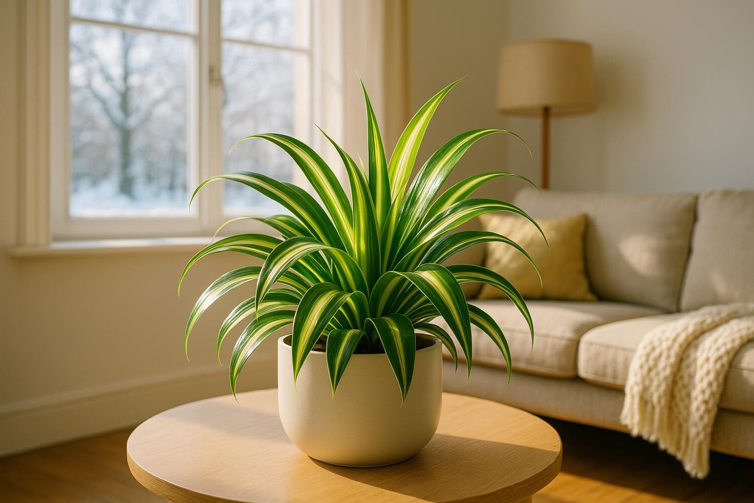 Cette plante d’intérieur spéciale hiver éclaire comme une lampe et sauve votre air sec de chauffage