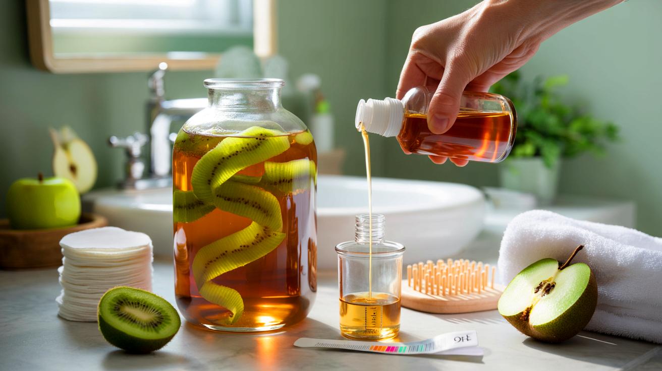 Mélangez des écorces de kiwi avec du vinaigre : le résultat surprend même les experts beauté