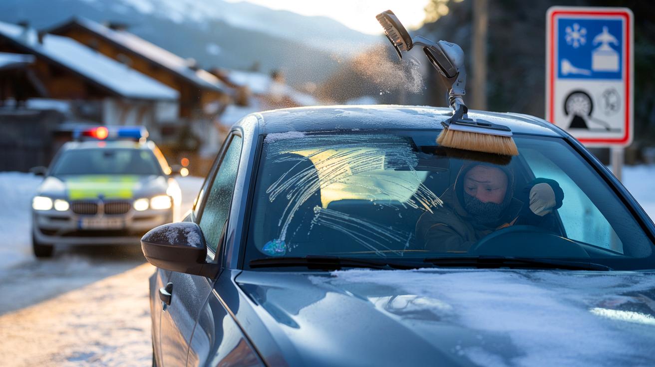 Neige en France hiver 2025-2026 voici ce que dit la loi sur dégivrer sa voiture moteur au ralenti sans risquer l’amende