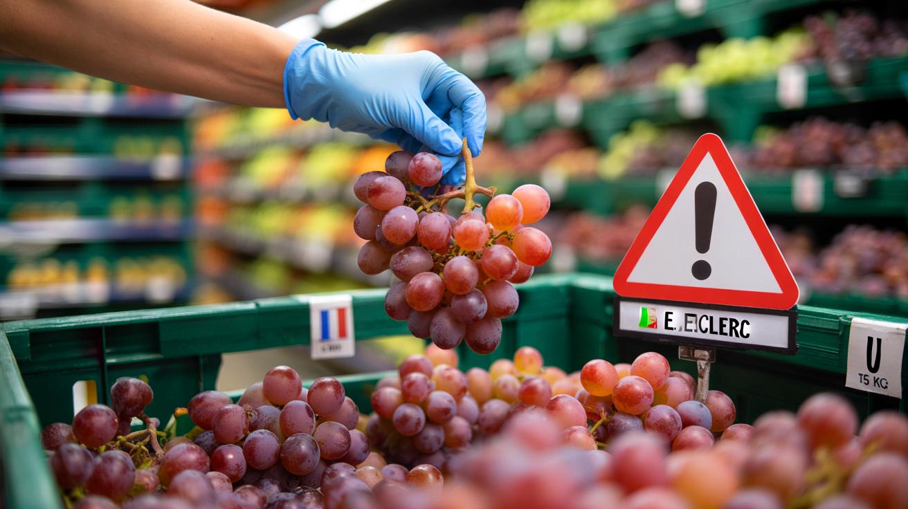 Rappel conso novembre 2025 : ces raisins rouges Red Globe d’Italie vendus en vrac inquiètent, voici ce que doivent faire les clients