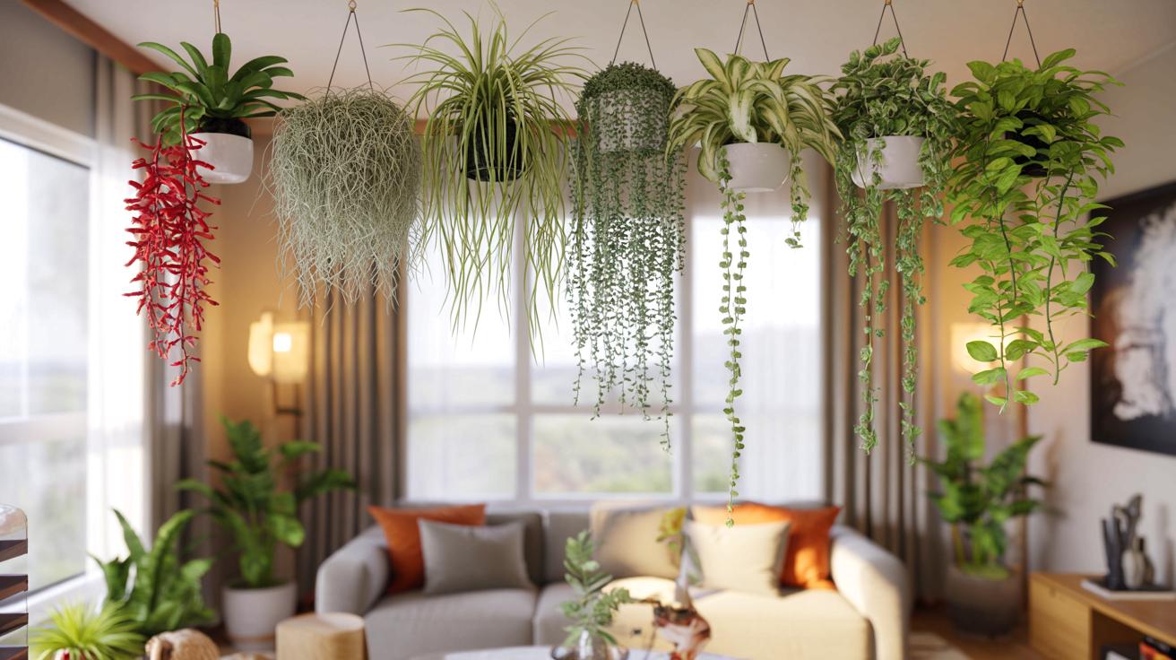 Voici 12 plantes retombantes d&rsquo;intérieur à suspendre dans le salon en novembre 2025, et une erreur qui ruine l&rsquo;effet jungle